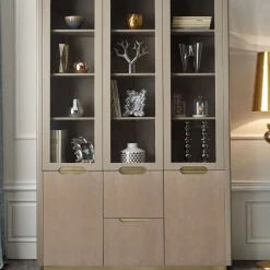 Guerra Vanni Cabinets<Beige Glass-Front Cabinet from Studio Privè Collection