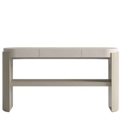 CPRN Homood Consoles<Beige leather and wood console