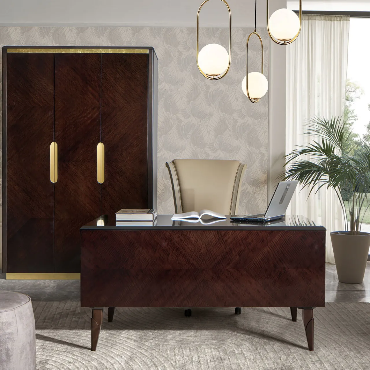Guerra Vanni Office Chairs<Beige Swivel Office Chair by Studio Privè Collection