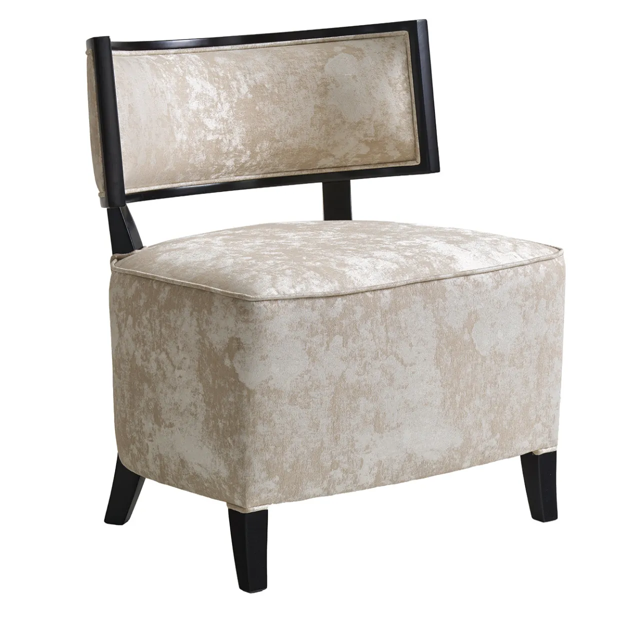 LCI_DECORA Lounge Chairs<Beige Textile & Beech Wood Lounge Chair