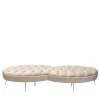 Luca Polato Benches<Beige Tufted Bench