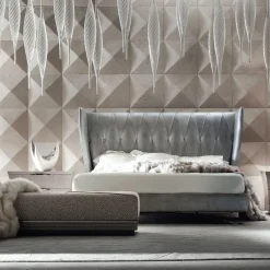 Giorgio Collection Benches<Beige Velvet leather Bench