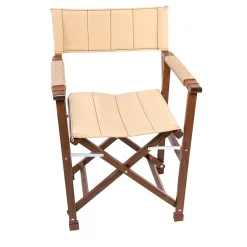 Marricreo Outdoor Chairs & Stools<Beige Wooden Director's Chair - Capri's model