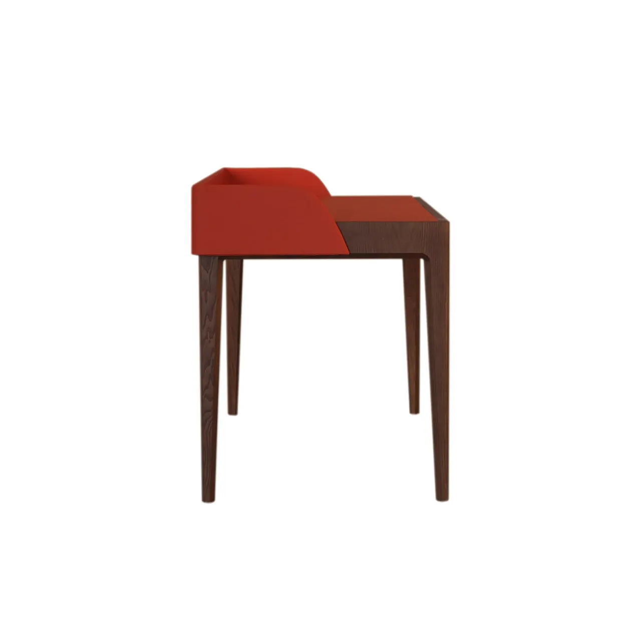 Morelato Desk & Writing Tables<Bellagio Ash Wood Desk With Red Leather Upholstery And Hidden Drawer