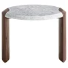 Durame Side Tables<Bellagio Carrara & Walnut Side Table