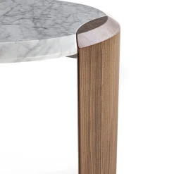 Durame Side Tables<Bellagio Carrara & Walnut Side Table