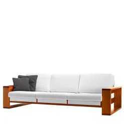 Exteta Outdoor Sofas & Benches<Bellagio Sofa in Lucido Mediterraneo Mahogany