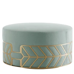 My Home Ottomans & Poufs<Belte Aquamarine Pouf by Elena Salmistraro