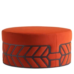 My Home Ottomans & Poufs<Belte Orange Pouf by Elena Salmistraro