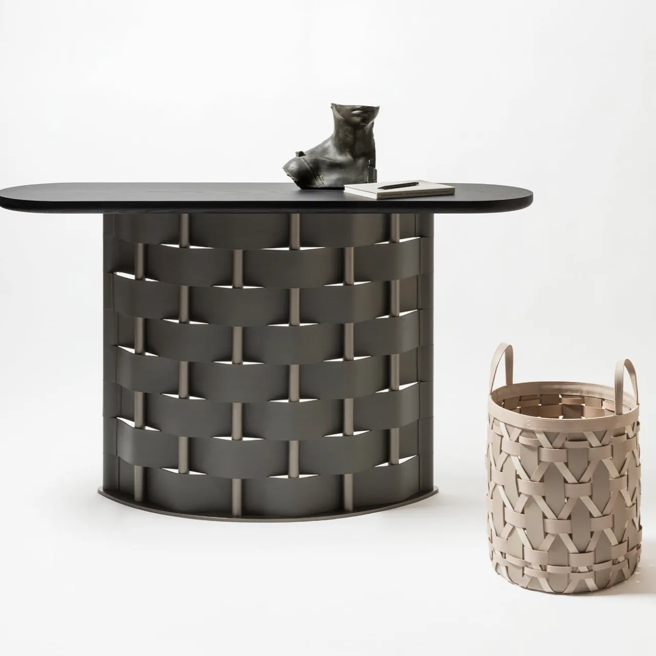 Rabitti 1969 Consoles<Belvedere Graphite Console #1 by Simone Fanciullacci