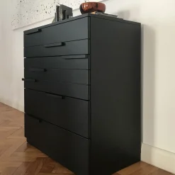 mg12 by Monica Geronimi Dressers<Benedetta Black Chest of Drawers