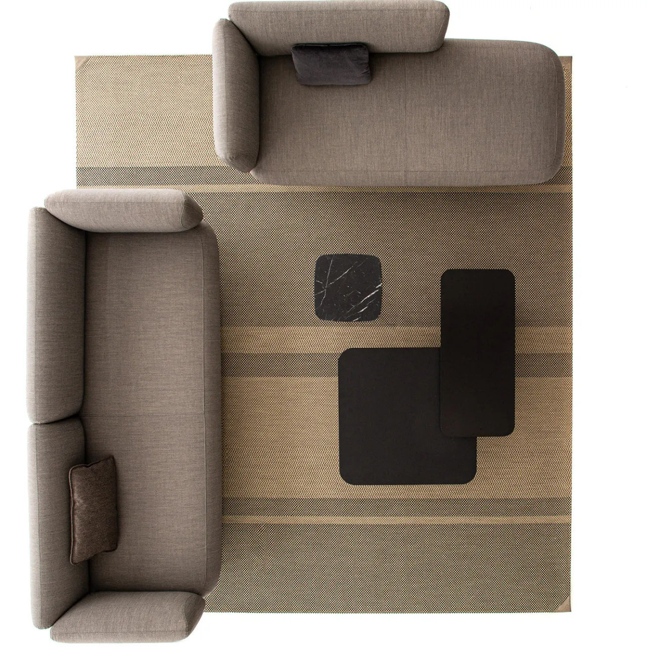 La Cividina Sofas<Bernard Gray 3-seater Sofa