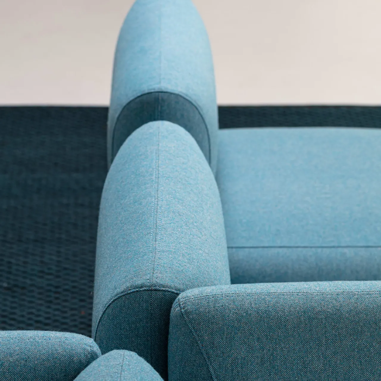 La Cividina Armchairs<Bernard Light Blue Corner Small Armchair