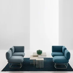La Cividina Armchairs<Bernard Light Blue Corner Small Armchair