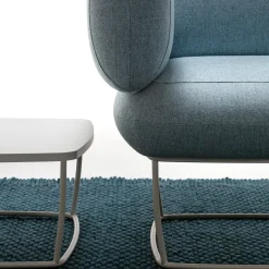 La Cividina Armchairs<Bernard Light Blue Corner Small Armchair