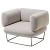 La Cividina Armchairs<Bernard Light Gray Small Armchair