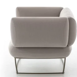 La Cividina Armchairs<Bernard Light Gray Small Armchair