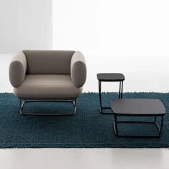 La Cividina Armchairs<Bernard Light Gray Small Armchair