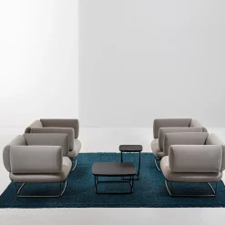 La Cividina Armchairs<Bernard Light Gray Small Armchair