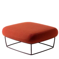 La Cividina Ottomans & Poufs<Bernard Orange Large Ottoman