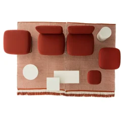 La Cividina Ottomans & Poufs<Bernard Orange Large Ottoman