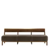 Riva 1920 Benches<Betty solid walnut wood and utah leather bench