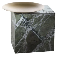 De Castelli Side Tables<Between Nature 40 Square Green Marble Side Table by Stormostudio