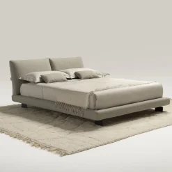 Ferri 1956 Beds<Beverly Bed 905 in Beige Leather