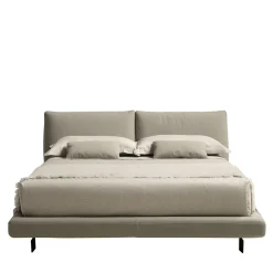 Ferri 1956 Beds<Beverly Beige Leather Bed