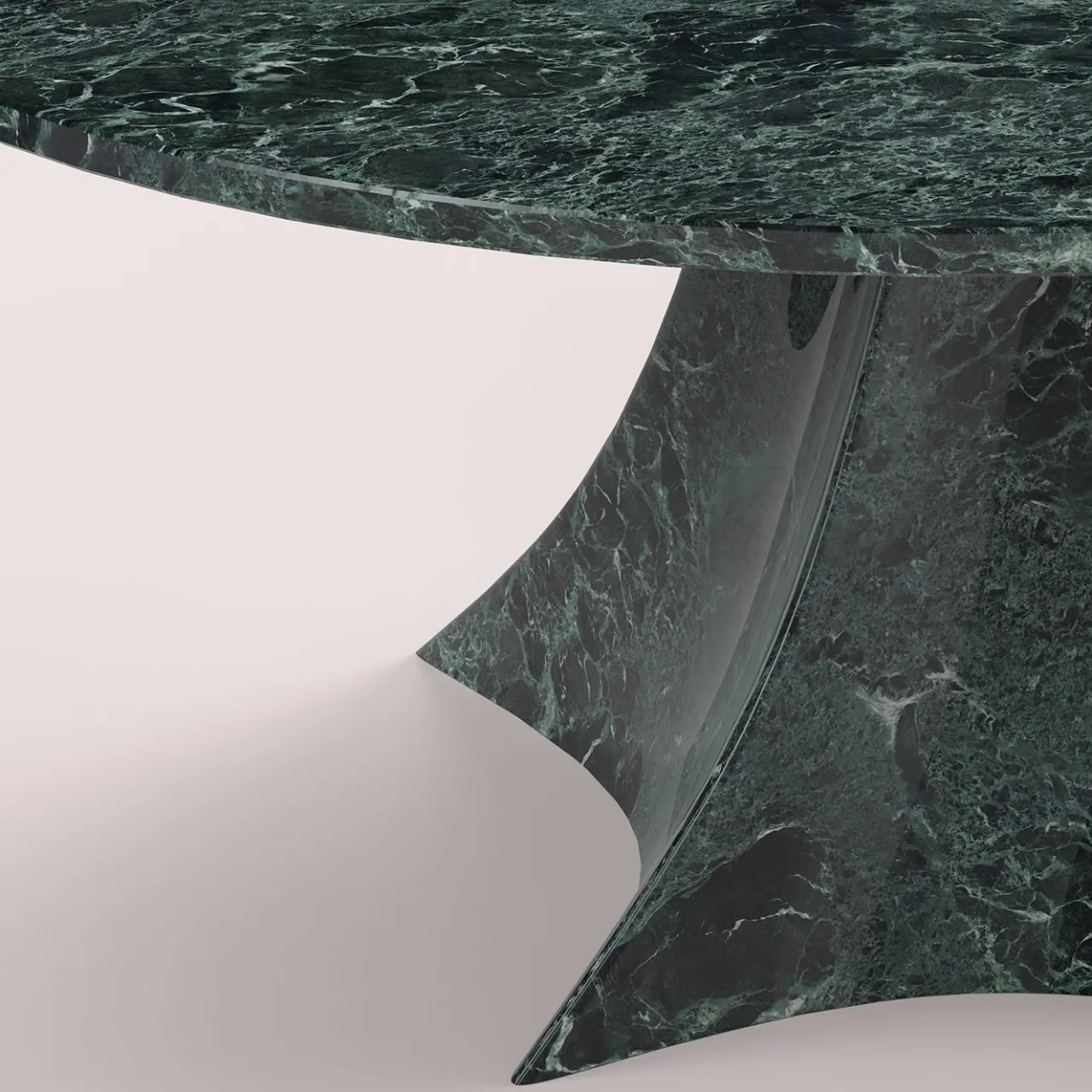 Carcino Design Dining Tables<Bianca Round Verde Alpi Table