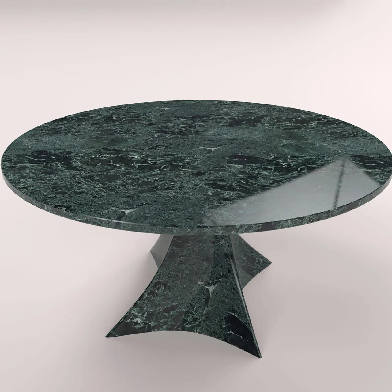 Carcino Design Dining Tables<Bianca Round Verde Alpi Table