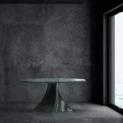 Carcino Design Dining Tables<Bianca Round Verde Alpi Table