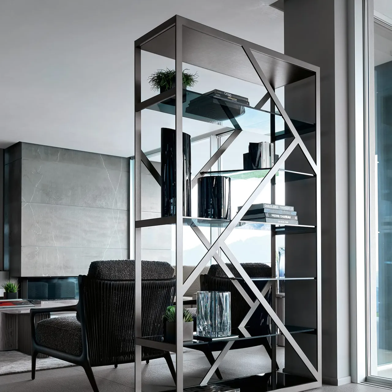 Giorgio Collection Bookcases<Bifacial Showcase by Castello Lagravinese Studio