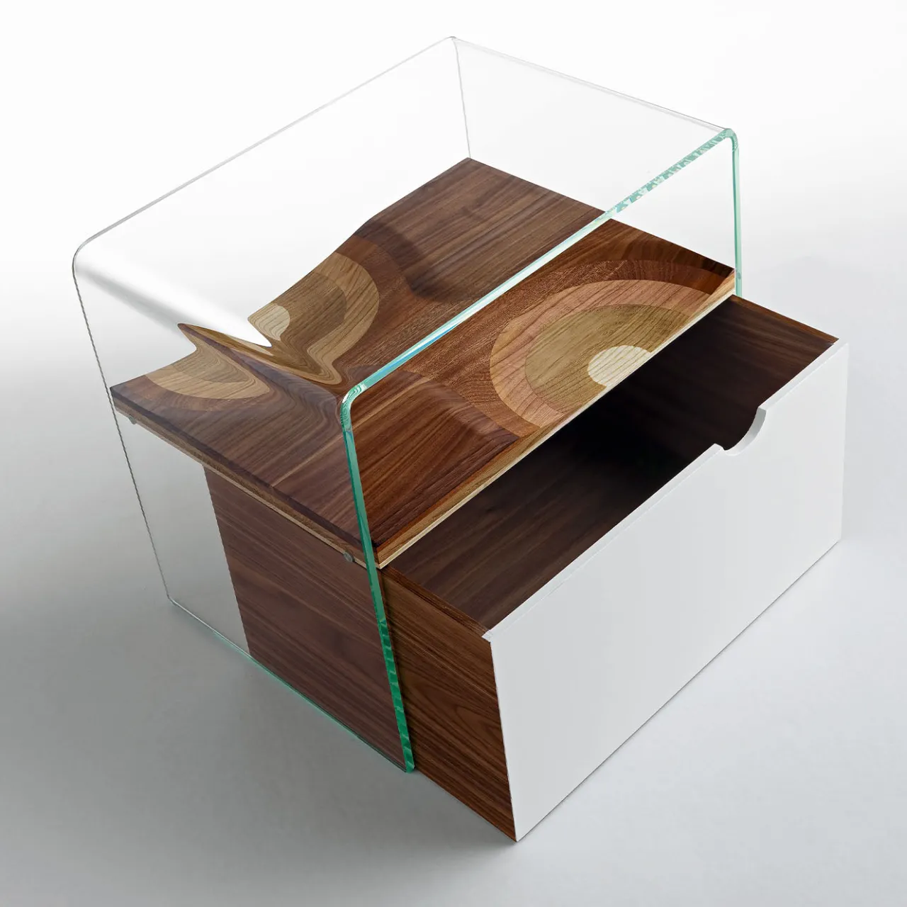 Horm Nightstands<Bifronte Nightstand with Drawer by Toyo Ito