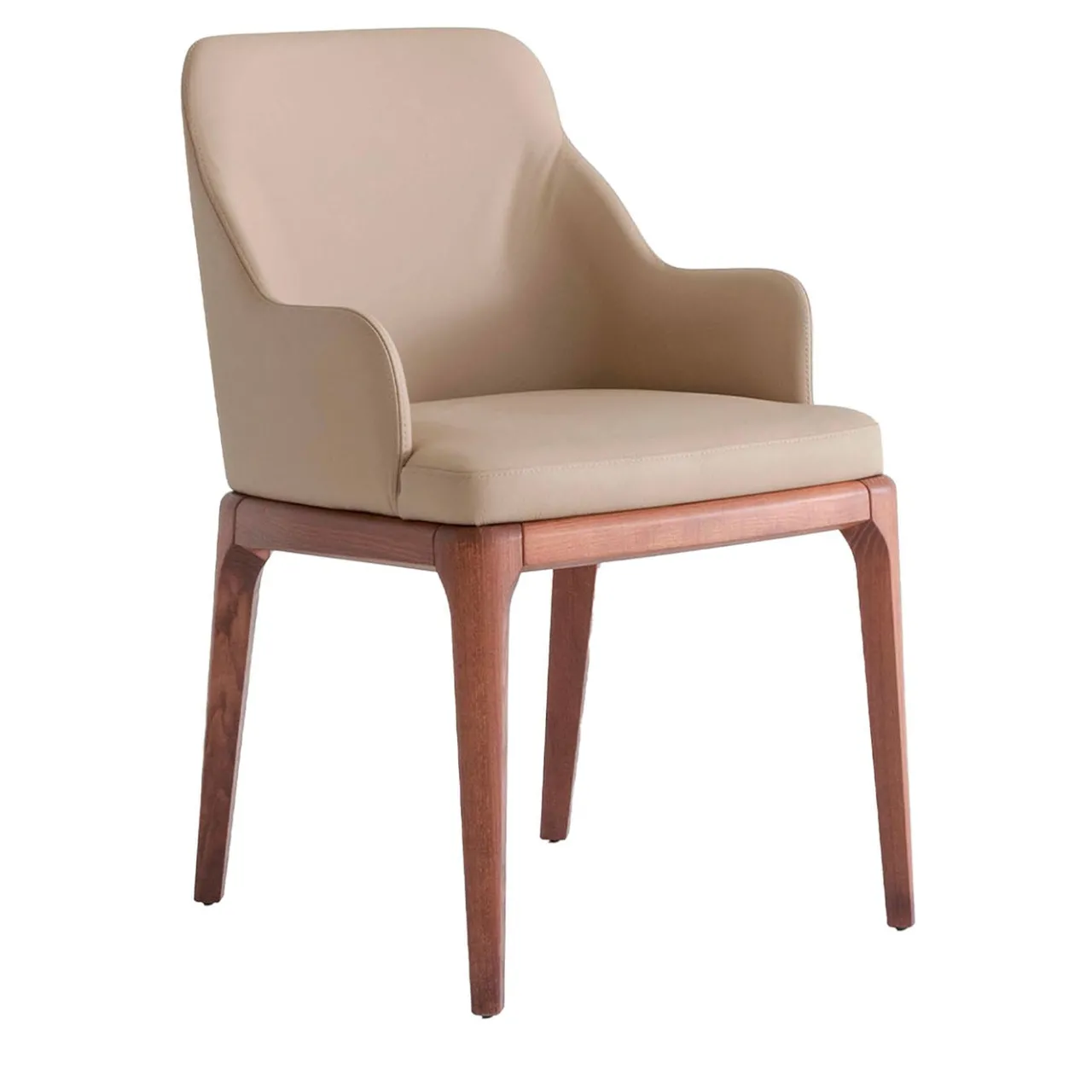 Morica Design Armchairs<Big Antigona Taupe Leather Armchair