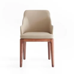 Morica Design Armchairs<Big Antigona Taupe Leather Armchair