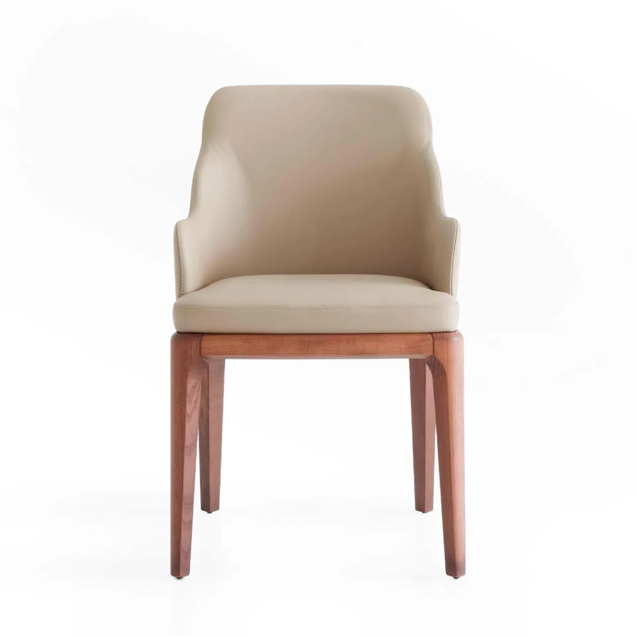 Morica Design Armchairs<Big Antigona Taupe Leather Armchair