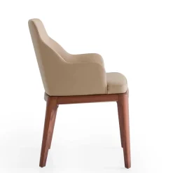 Morica Design Armchairs<Big Antigona Taupe Leather Armchair