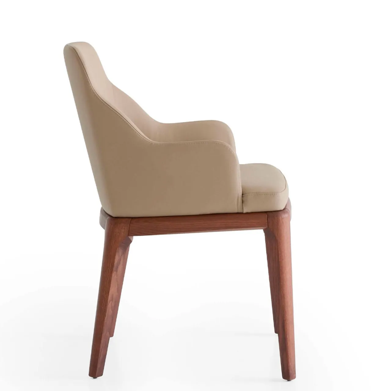 Morica Design Armchairs<Big Antigona Taupe Leather Armchair