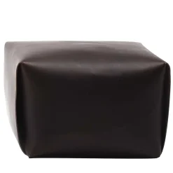 Tonucci Collection Ottomans & Poufs<Big Bao Dark Brown Leather Ottoman by Viola Tonucci