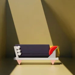 Memphis Sofas<Big Sur Sofa by Peter Shire - Milano