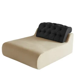 Biosofa Chaises<Bio Baco Ivory Chaise Longue by Sara Ferrari