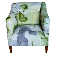 ROU Materiaal Armchairs<Bisanzio Collection Green and Gray Armchair