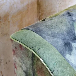 ROU Materiaal Armchairs<Bisanzio Collection Green and Gray Armchair