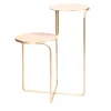 Enrico Girotti Nesting Tables<BISTABLE IN BURNISHED BRASS