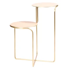 Enrico Girotti Nesting Tables<BISTABLE IN BURNISHED BRASS