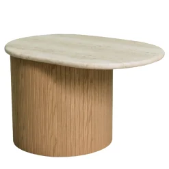 Morelato Side Tables<Bitta Side Table with Travertine Marble Top #2 by Libero Rutilo