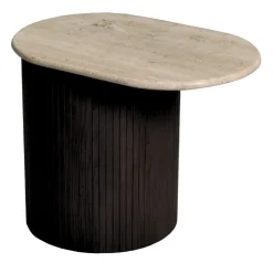 Morelato Side Tables<Bitta Side Table with Travertine Marble Top by Libero Rutilo