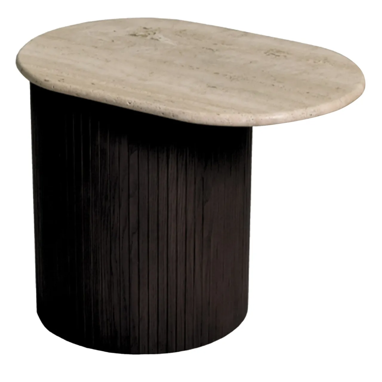 Morelato Side Tables<Bitta Side Table with Travertine Marble Top by Libero Rutilo