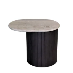 Morelato Side Tables<Bitta Side Table with Travertine Marble Top by Libero Rutilo